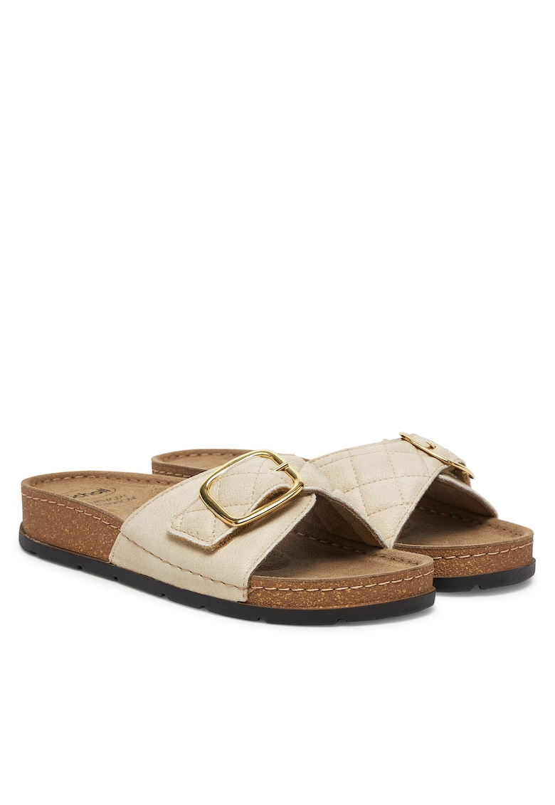 Papuci Bora Mule MF32080 - culoare ivory