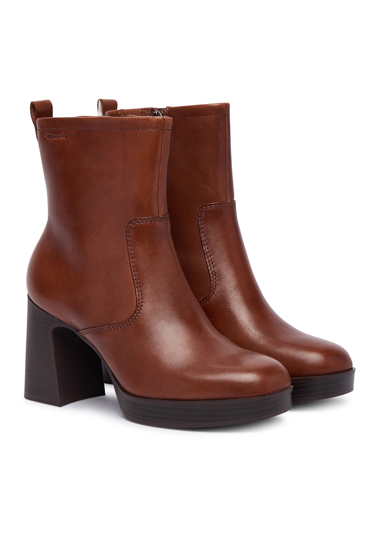 Botine dama 311 - Piele naturala - Maro -