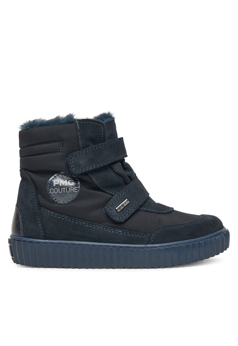 Ghete fete - piele naturala - bleumarin