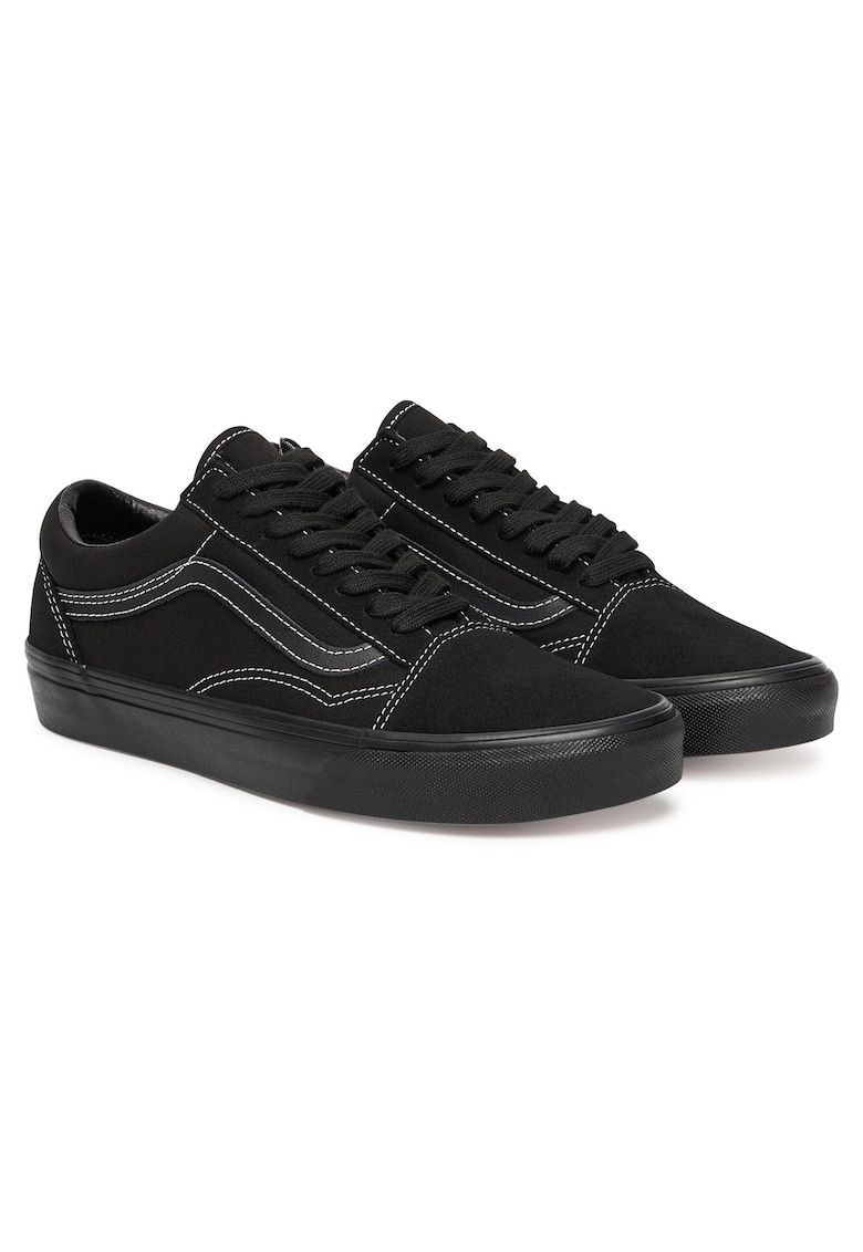Tenisi dama Old Skool VN000D6WBK - piele naturala - negru