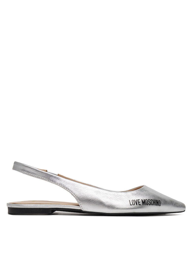 Sandale dama - piele naturala - argintiu -