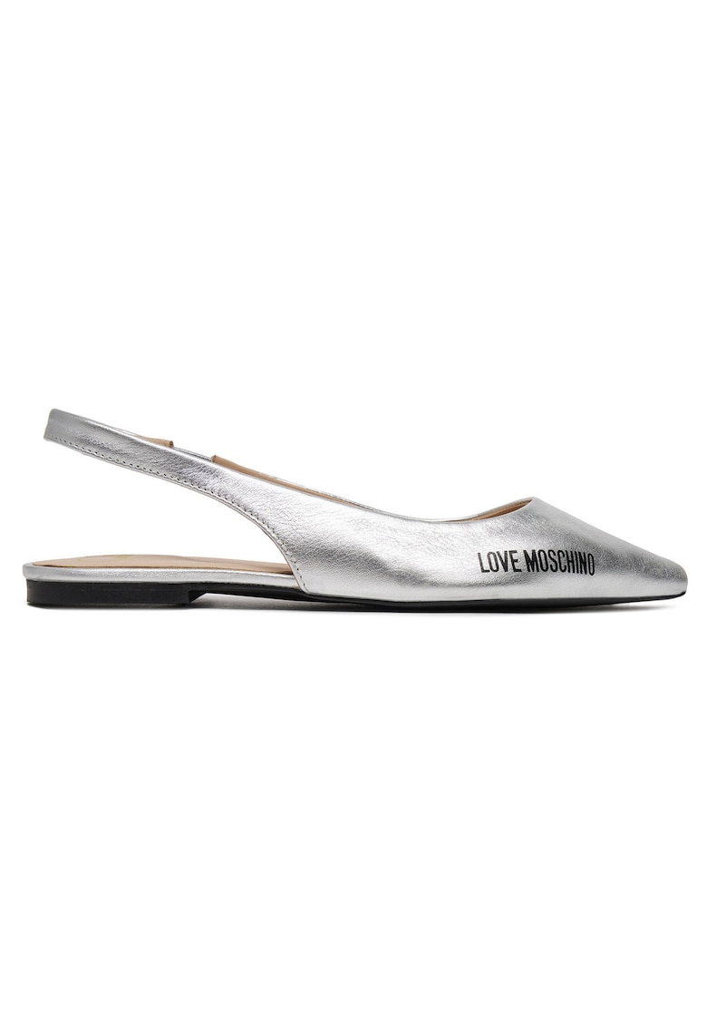 Sandale dama - piele naturala - argintiu -