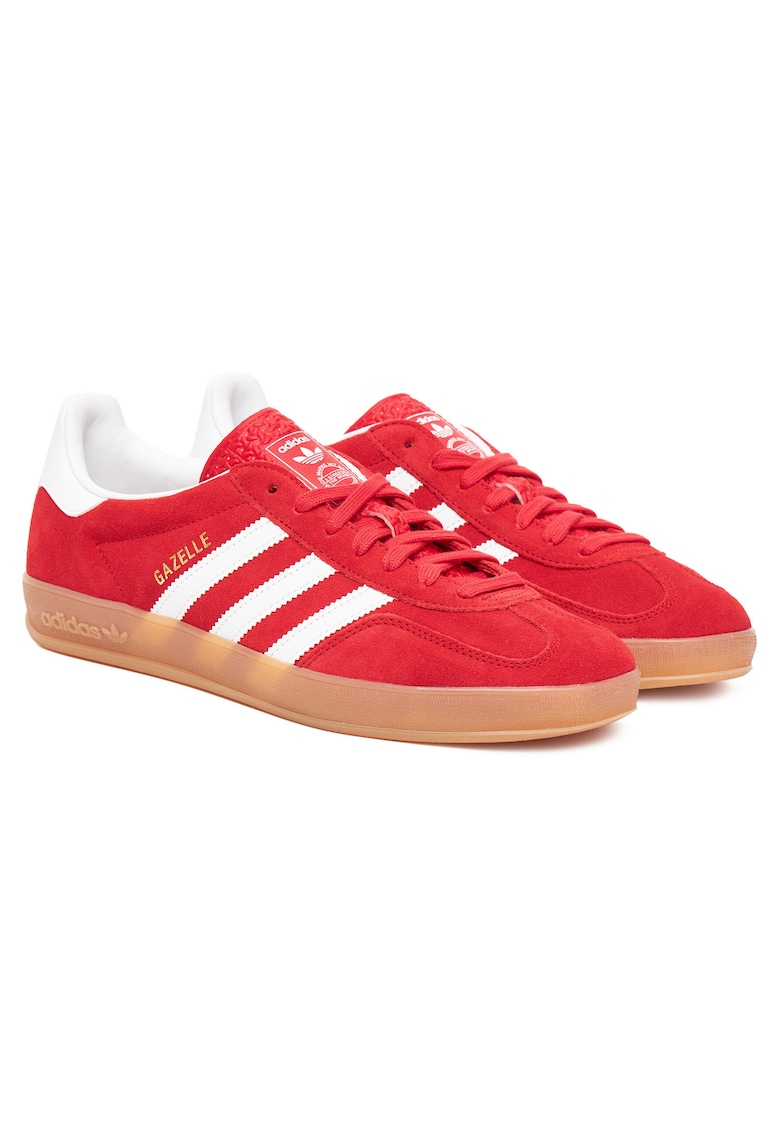 Tenisi barbati Gazelle - piele naturala - rosu