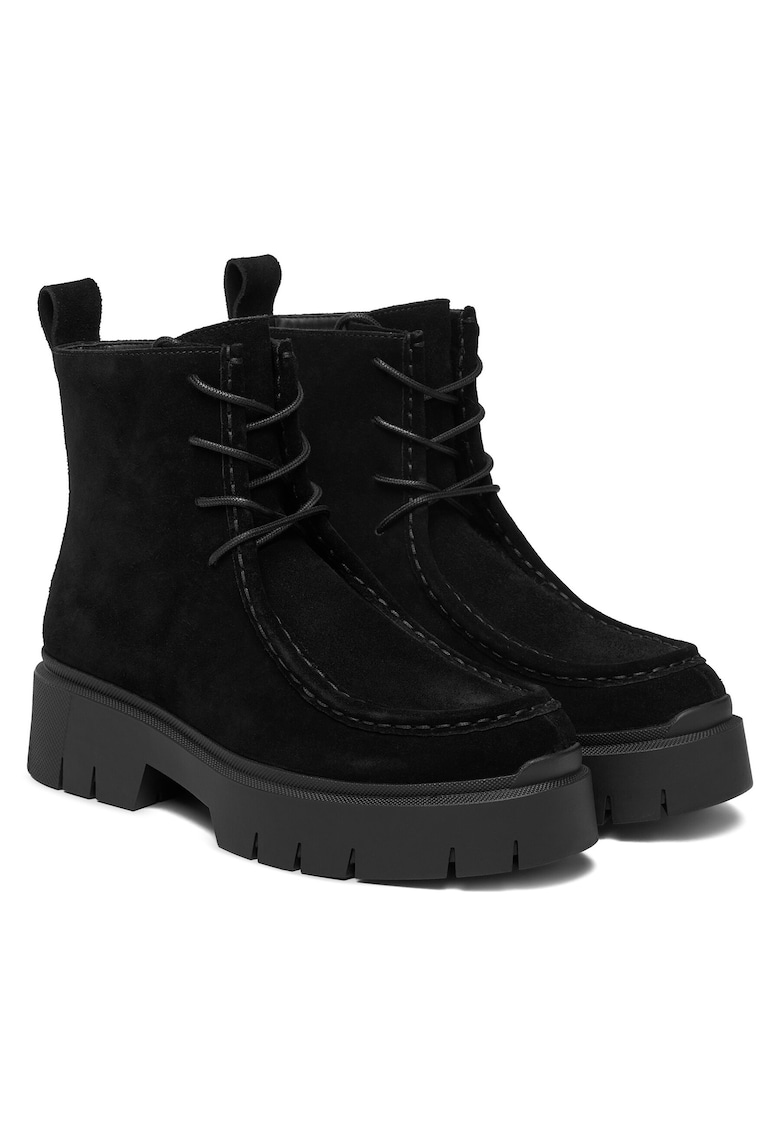 Hugo Ghete dama Piele naturala - Negru - Negru