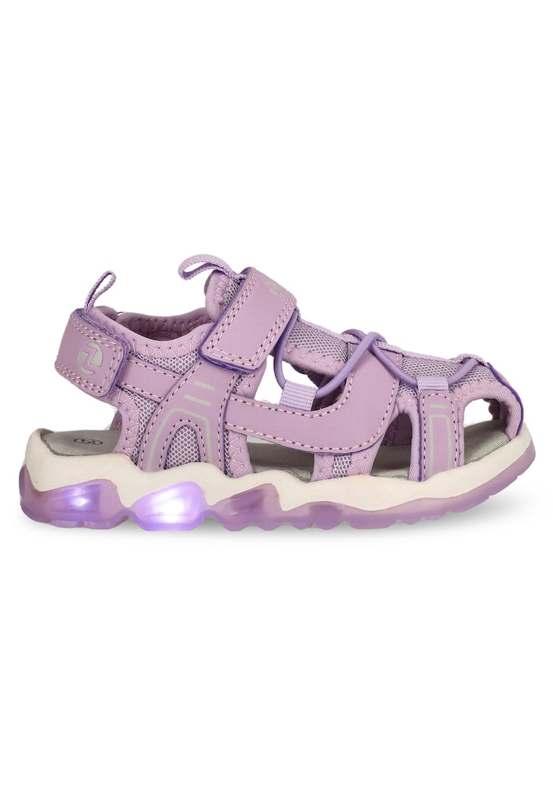 Sandale copii model 4251 - lila pastel - piele ecologica -