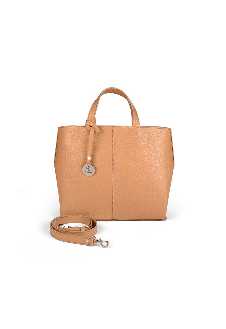 Geanta Mijlocie Cosulet Ana Dama Piele naturala - Natur