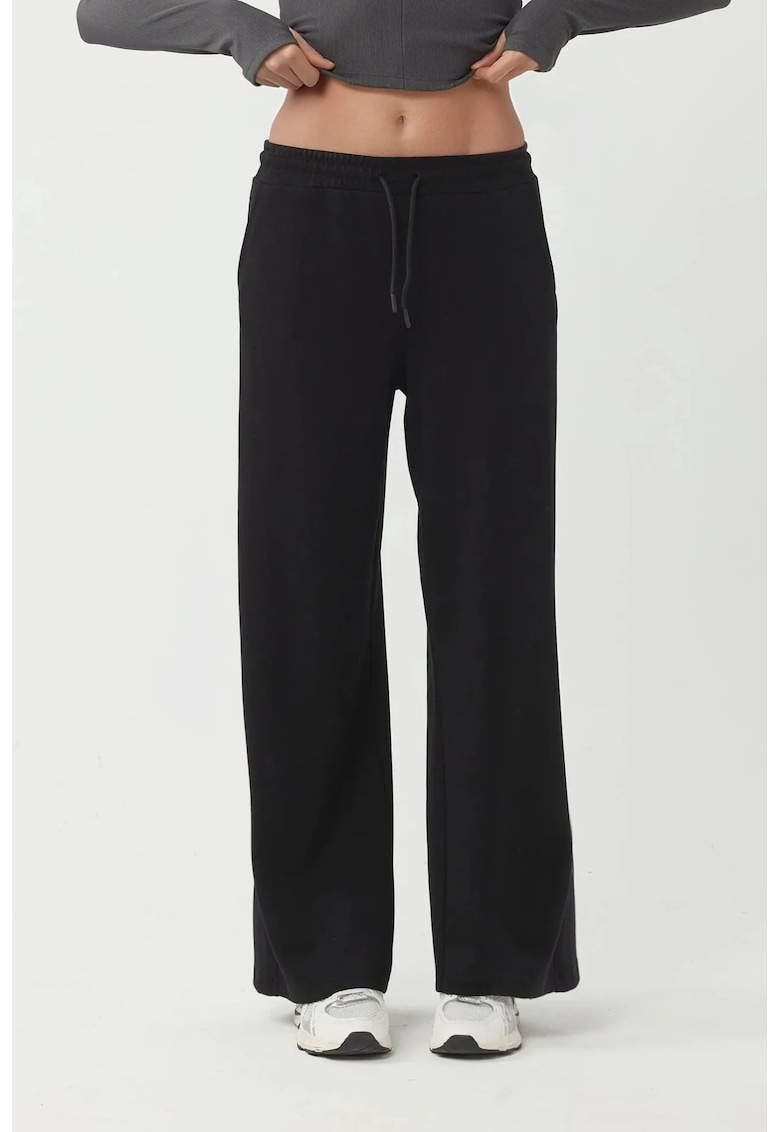 Pantaloni dama - Negru - Textil