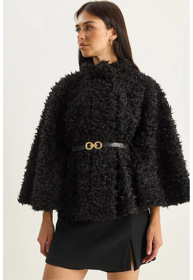 Palton supradimensionat dama - Negru