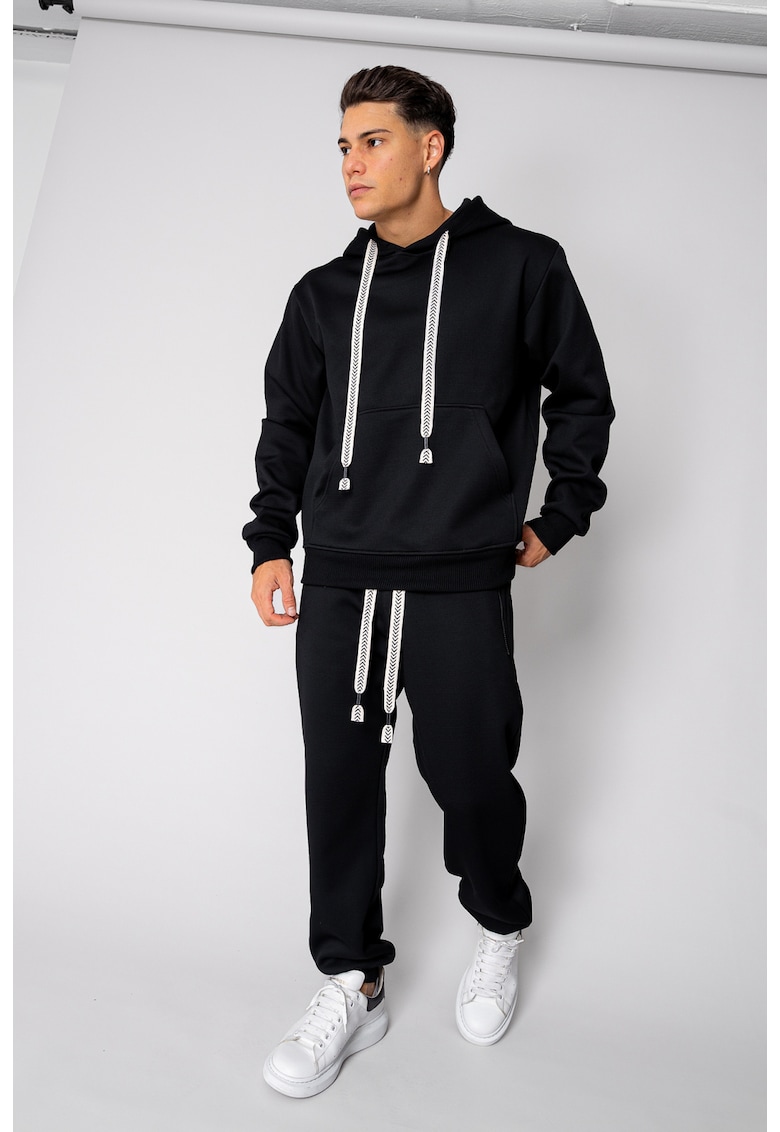 Set Winter Squared hanorac si pantalon Black