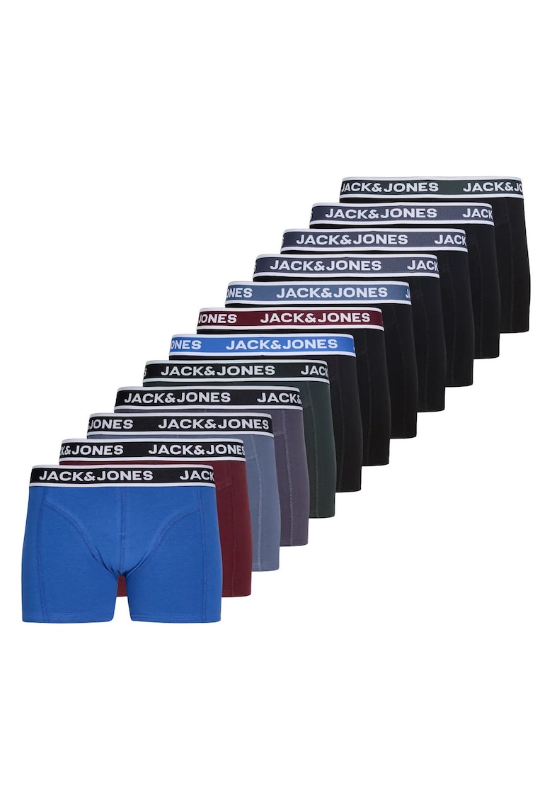 Chiloti boxeri barbati set 12 bucati - multicolori - bumbac