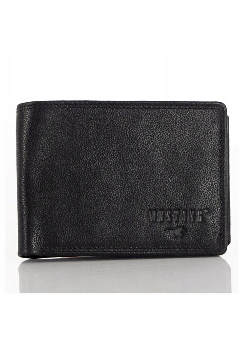 Portofel Barbati Piele Naturala Denimo - Negru - Mediu