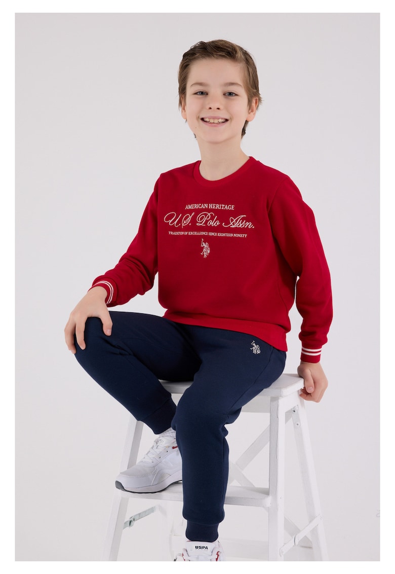 Set piese - bluză și pantaloni roșu - Rosu