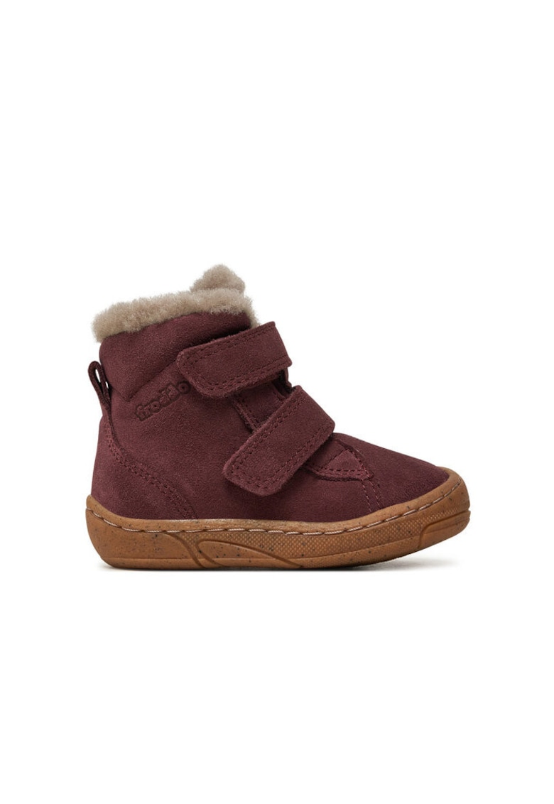 Ghete fete - piele naturala - bordeaux -