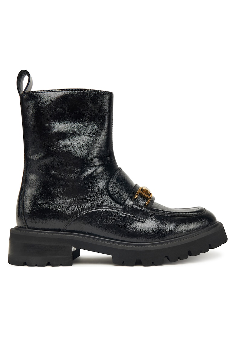 Ghete dama 252TGT082 - piele ecologica - negru -