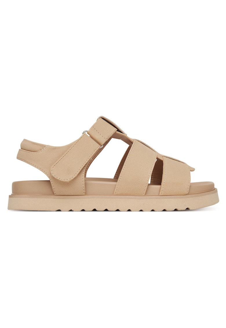 Sandale dama - model HY86009-20 - bej - tesatura