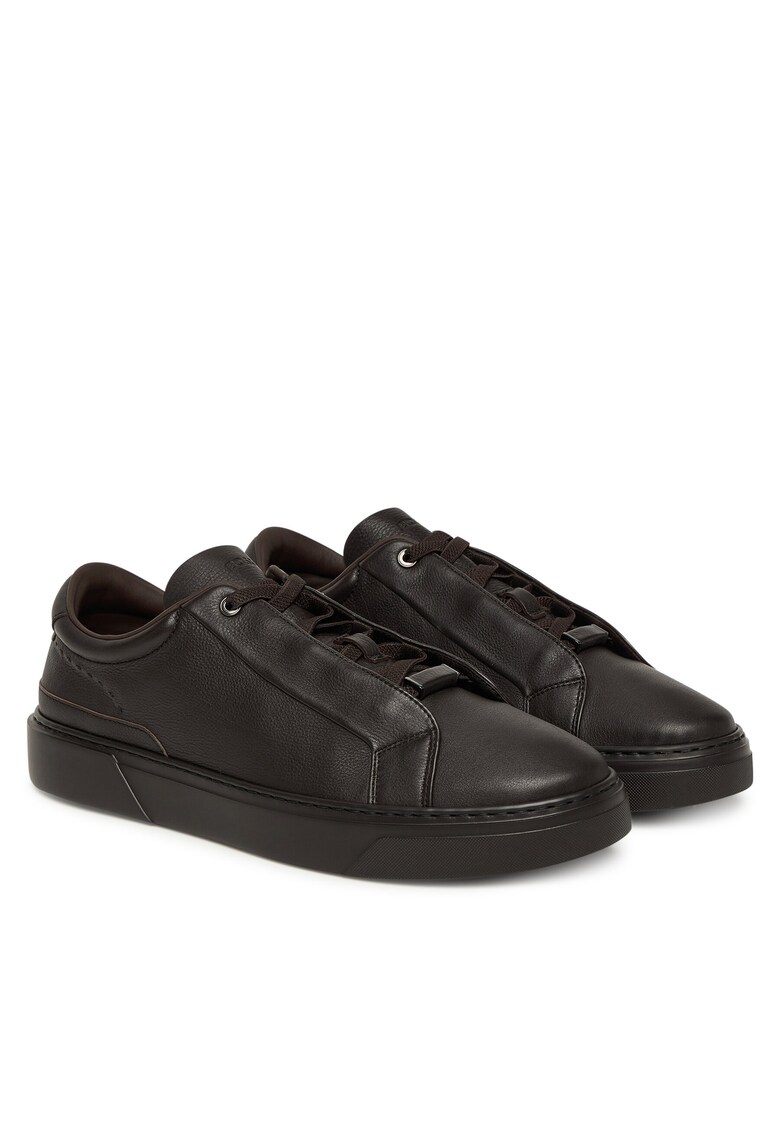 Tenisi barbati model 203 Gary - piele naturala - culoare negru
