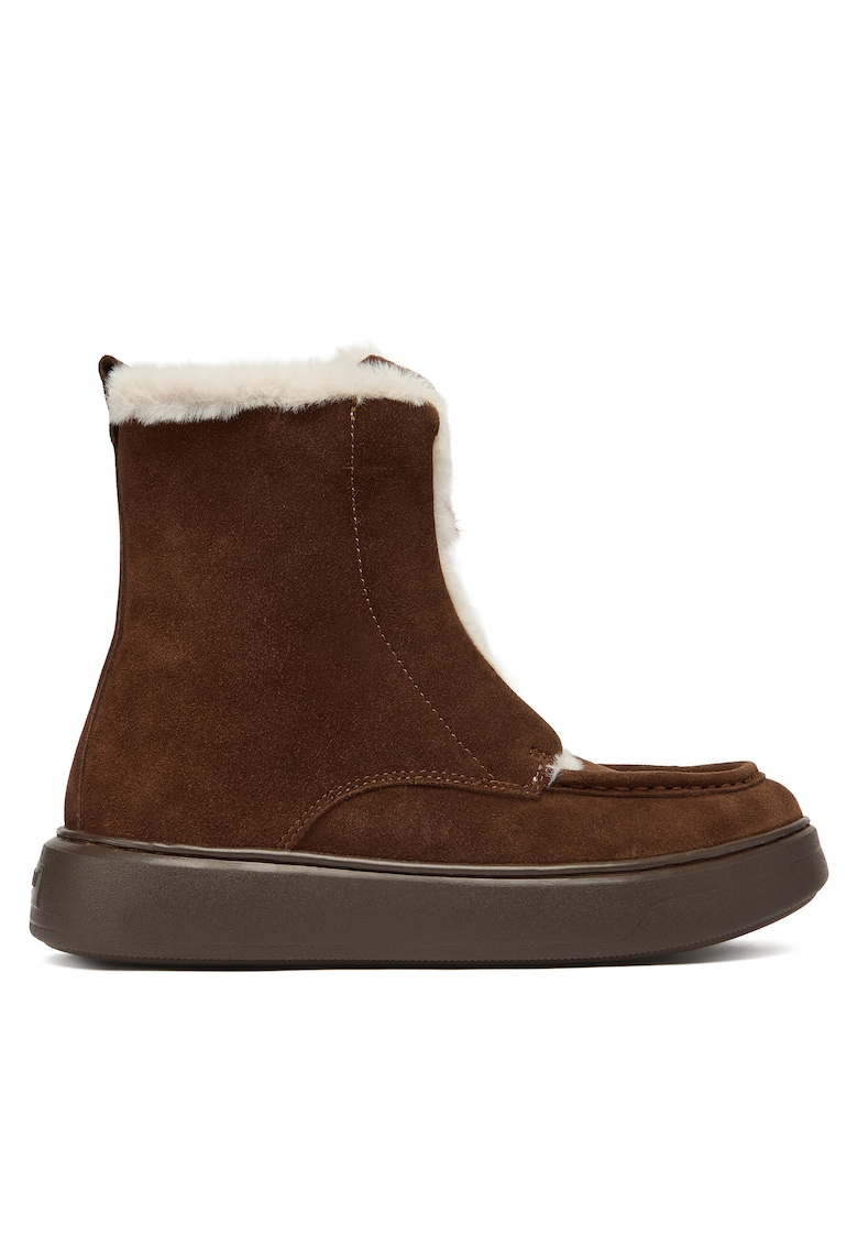 Botine dama 252TGT01C - Piele naturala - Maro -