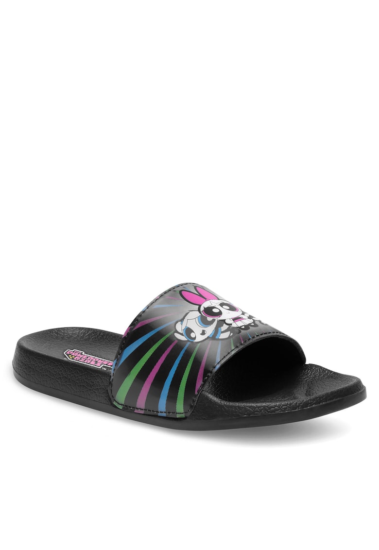 Papuci copii SS24-172PPG - Negru - Plastic