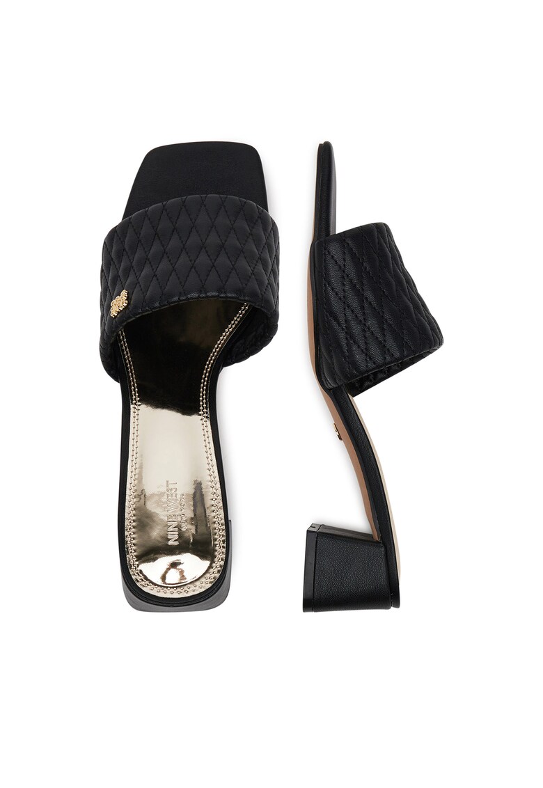 Papuci de dama cu toc - negru