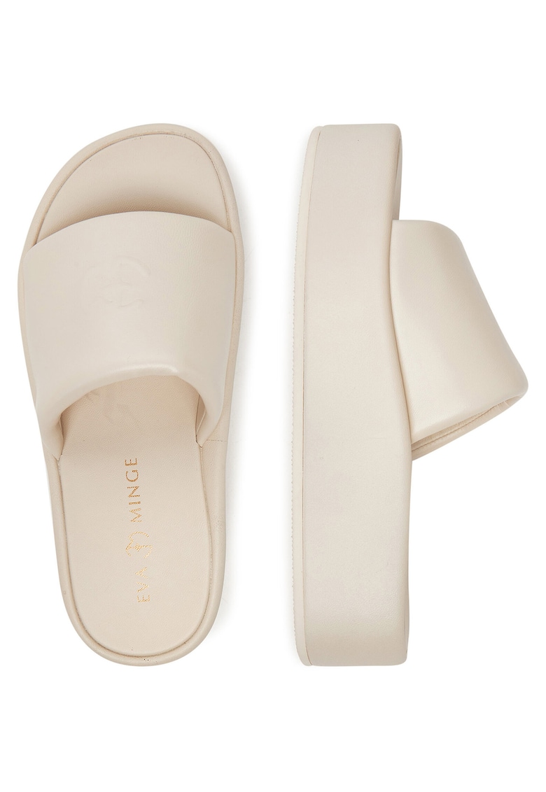 Papuci dama - CROCUS-V1925-08 - piele naturala - ecru