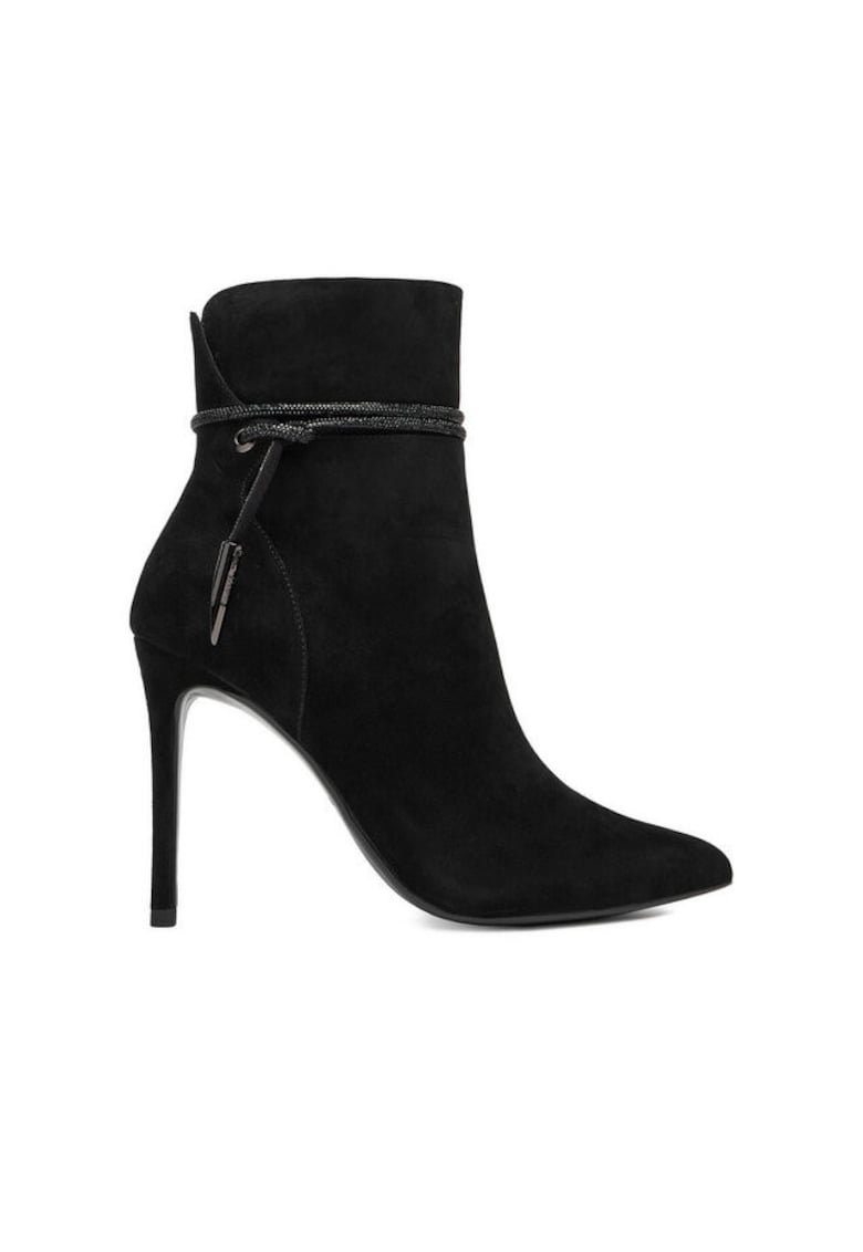 Botine - piele naturala - negru - Negru