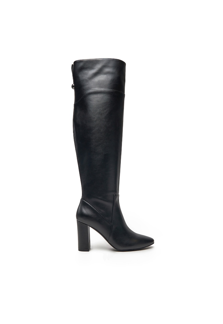 Cizme dama - piele naturala - negru - Negru