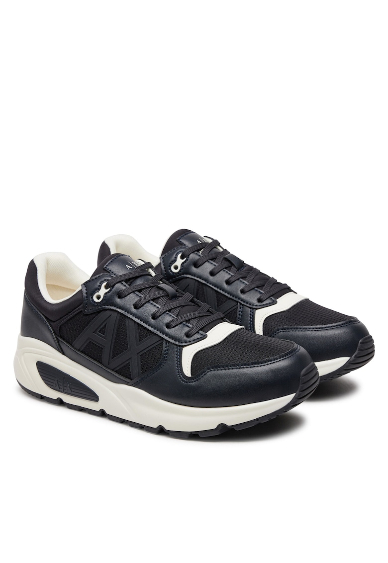 Tenisi barbati textil - model Deep Navy/Off White - Bleumarin