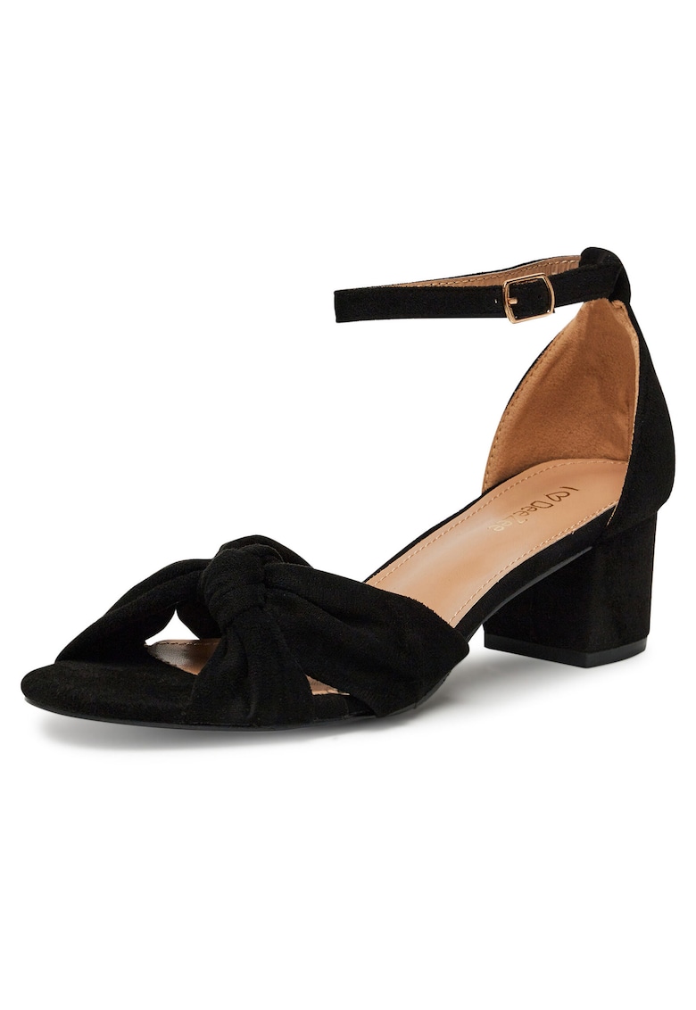 Sandale dama - negru - cu toc