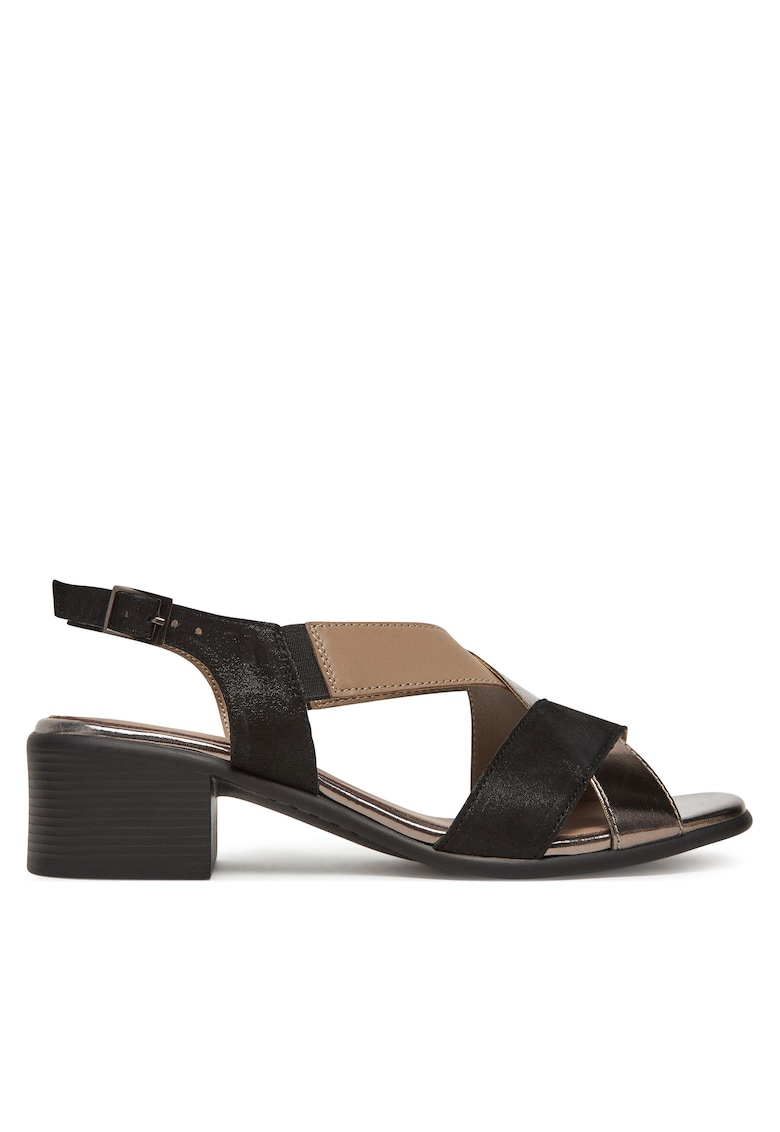 Sandale dama - model WI23-POSITANA-01 - piele naturala - negru