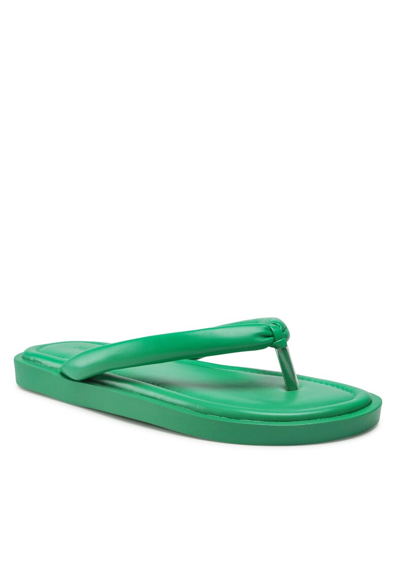 Slapi dama verde - piele ecologica -