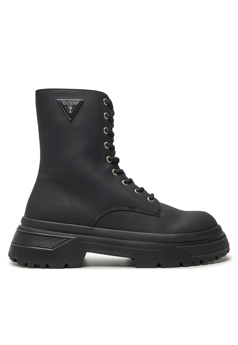 Ghete dama LEA10 - Piele naturala - Negru -