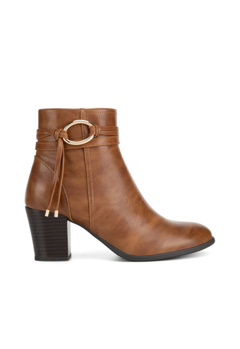 Botine dama maro - piele ecologica - Maro