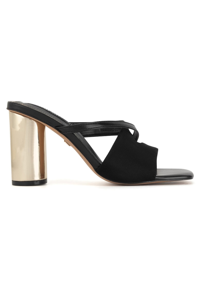 Papuci de dama cu toc - culoare negru