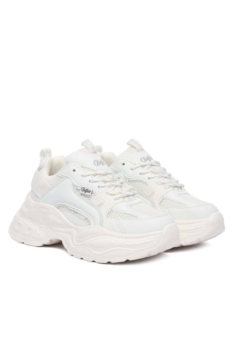 Pantofi sport dama - piele ecologica - albi