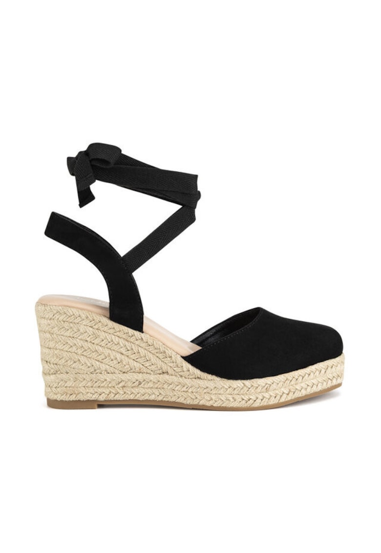 Espadrile dama - espadrile tesatura - Negru