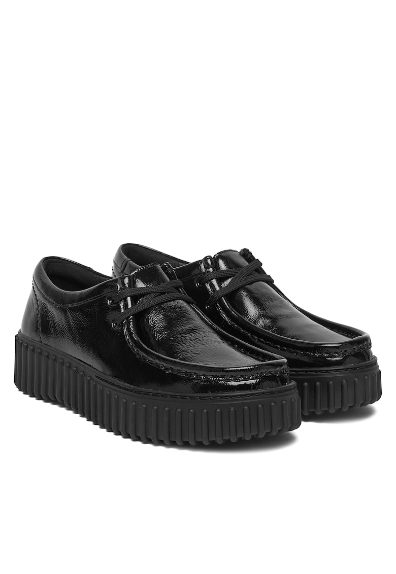 Mocasini dama model Black Pat Torhill Bee - piele naturala - culoare negru