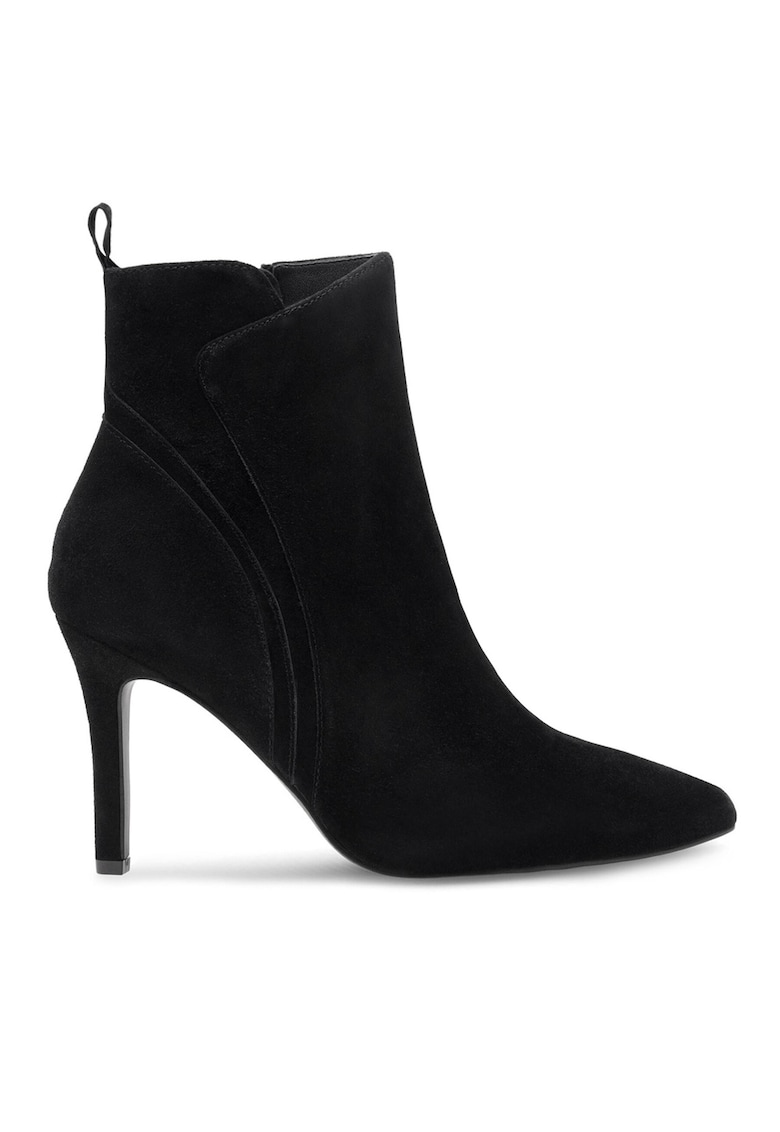 Botine dama piele naturala - Negru