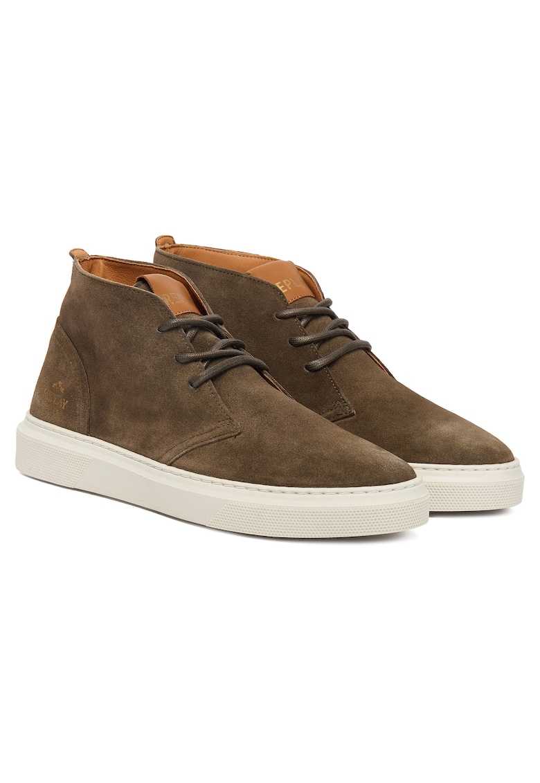 Tenisi de barbati Mil Green 039 - piele naturala - verde