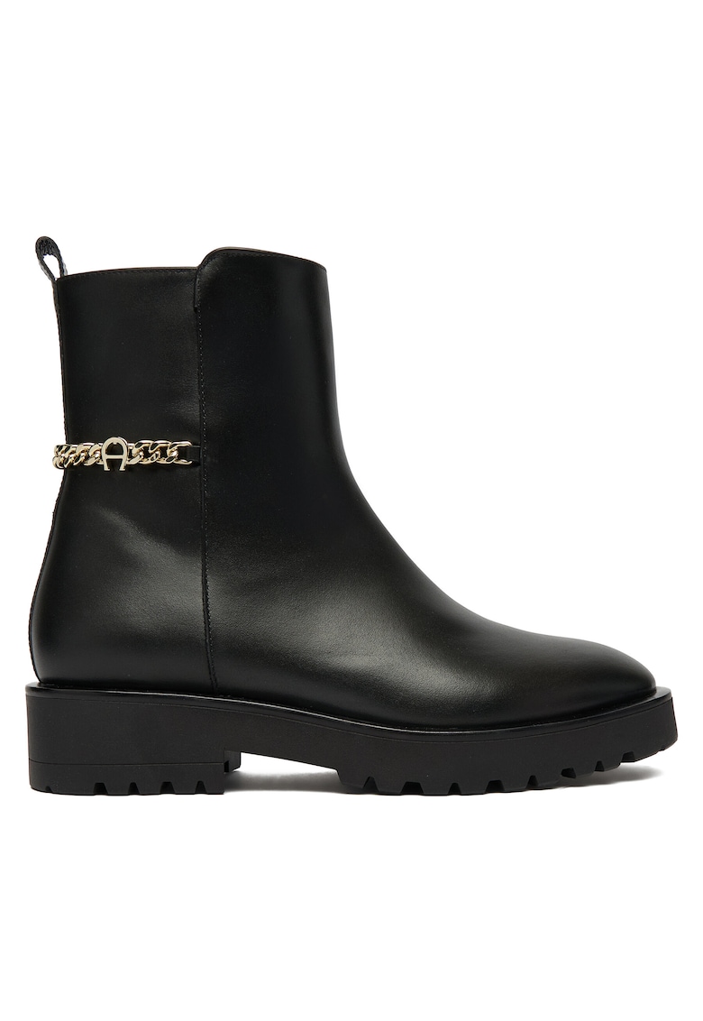 Aigner Botine dama 001 1252180 - Piele naturala - Negru