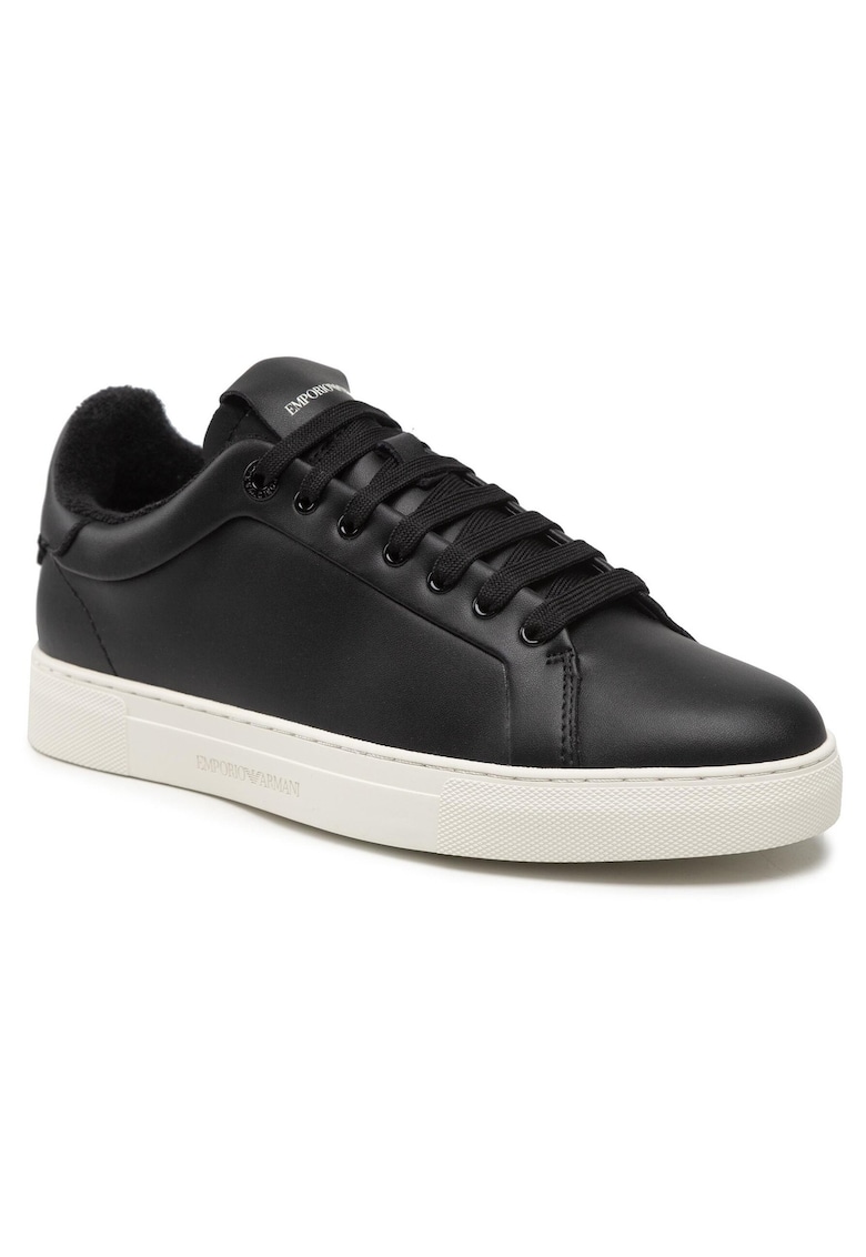 Tenisi de barbati piele naturala - negru - X4X598