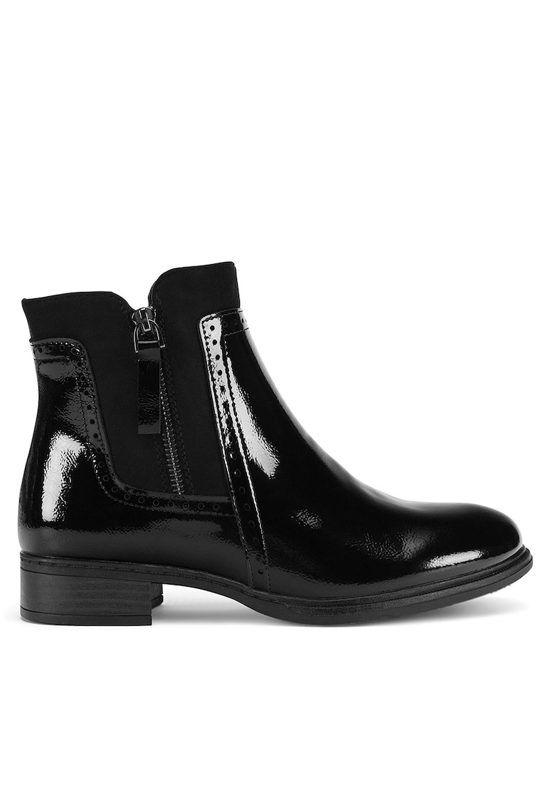 Botine dama WS6380-02 - negru - piele ecologica - Negru