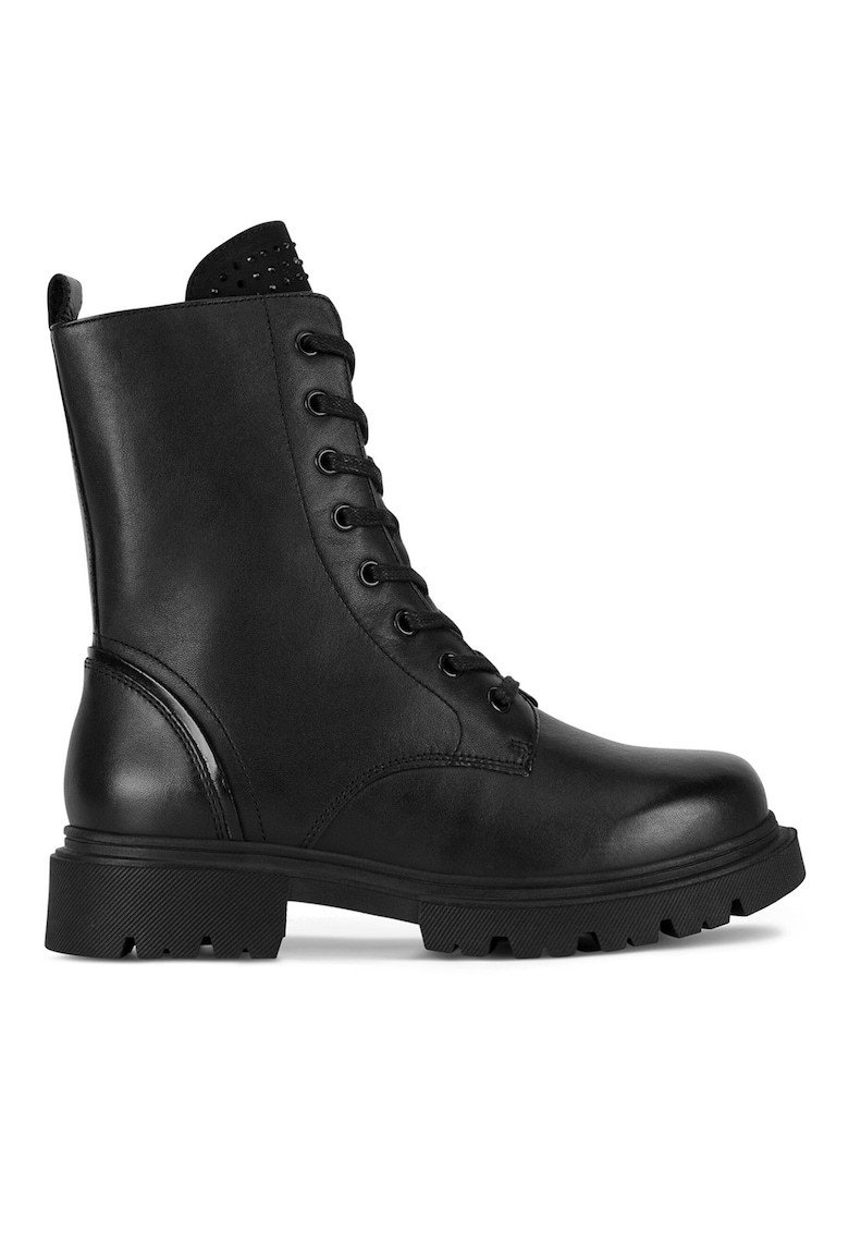 Ghete dama - piele naturala - negru EST-A1009-03SB - Negru