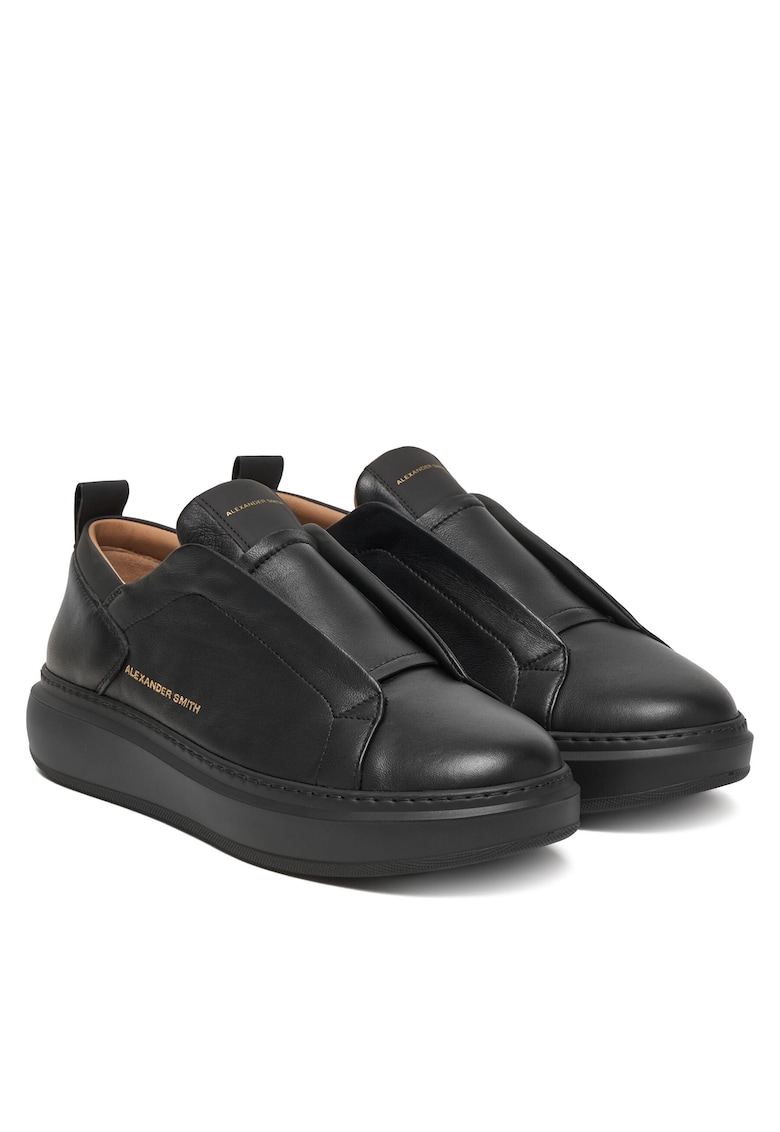 Tenisi barbati - piele naturala - negru - Negru