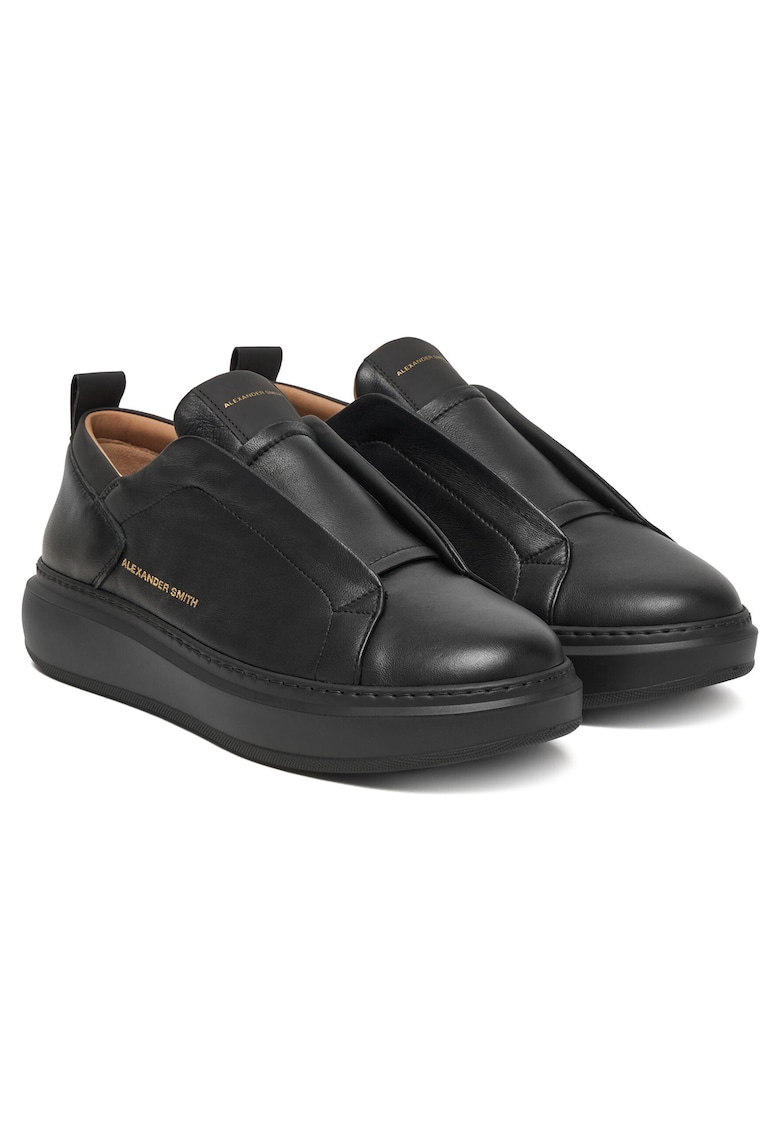 Tenisi barbati - piele naturala - negru - Negru
