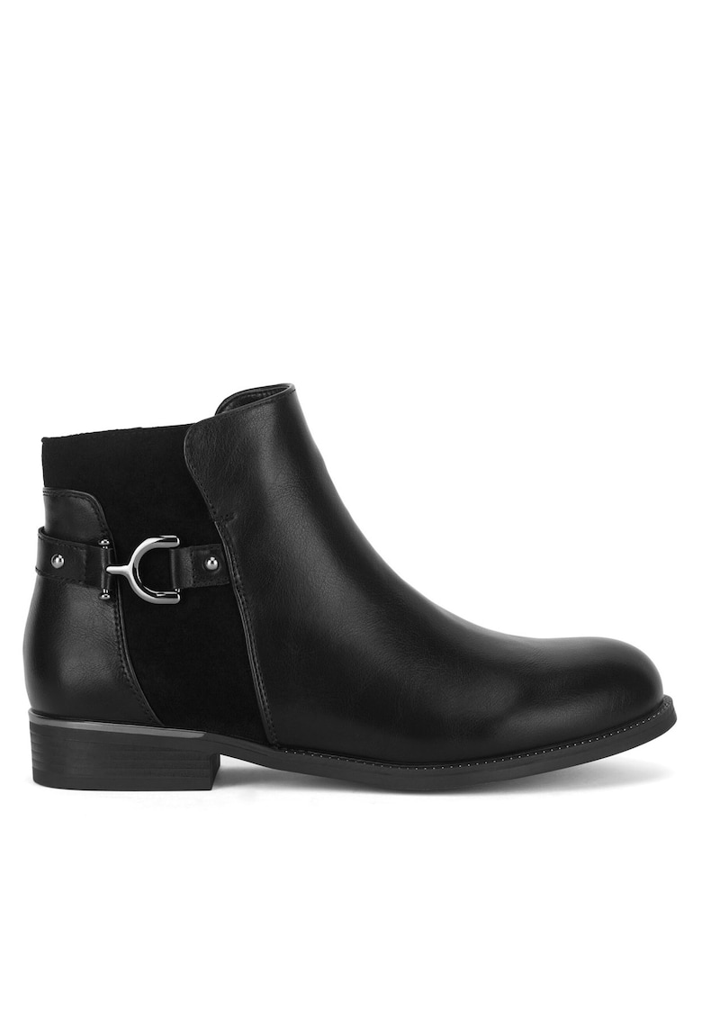 Botine dama WS2371-04 - Textil - Negru