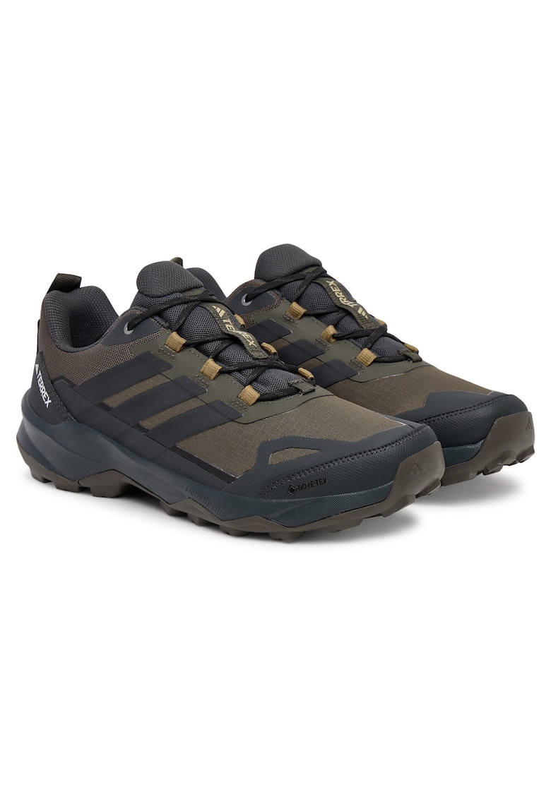 Pantofi sport barbati - trekking - maro - textil - Negru/Kaki