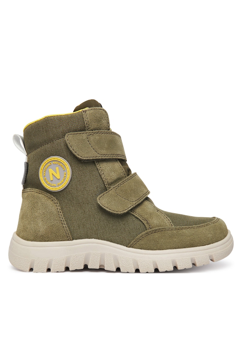Cizme de zapada Baieti - Militare-Gri-Galben - impermeabile -
