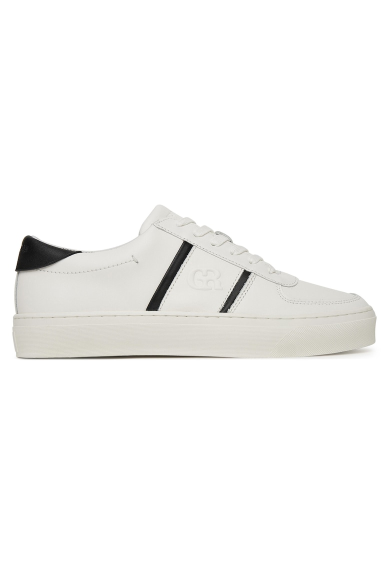 Pantofi barbatesti - ENZO-01 - piele naturala - alb -
