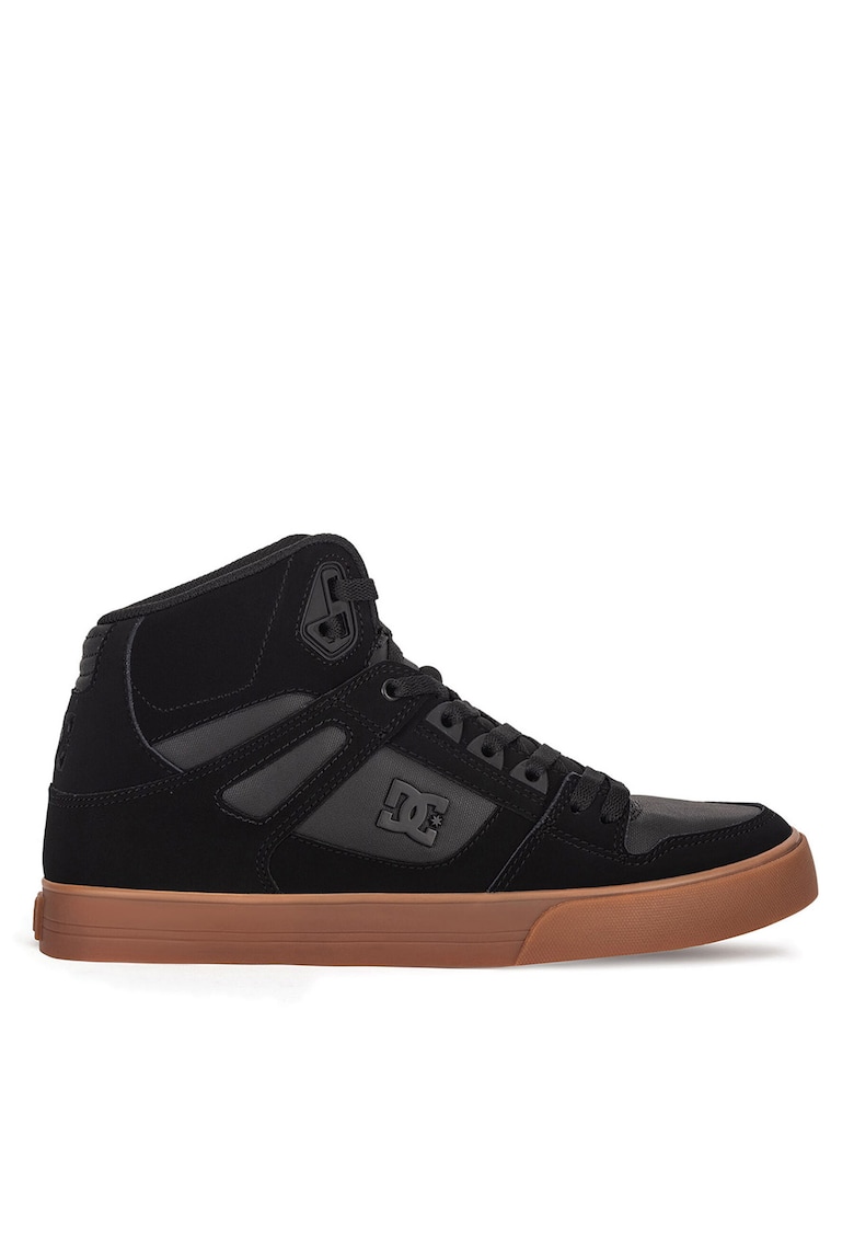 Tenisi PURE HIGH-TOP WC ADY - piele naturala - Negru