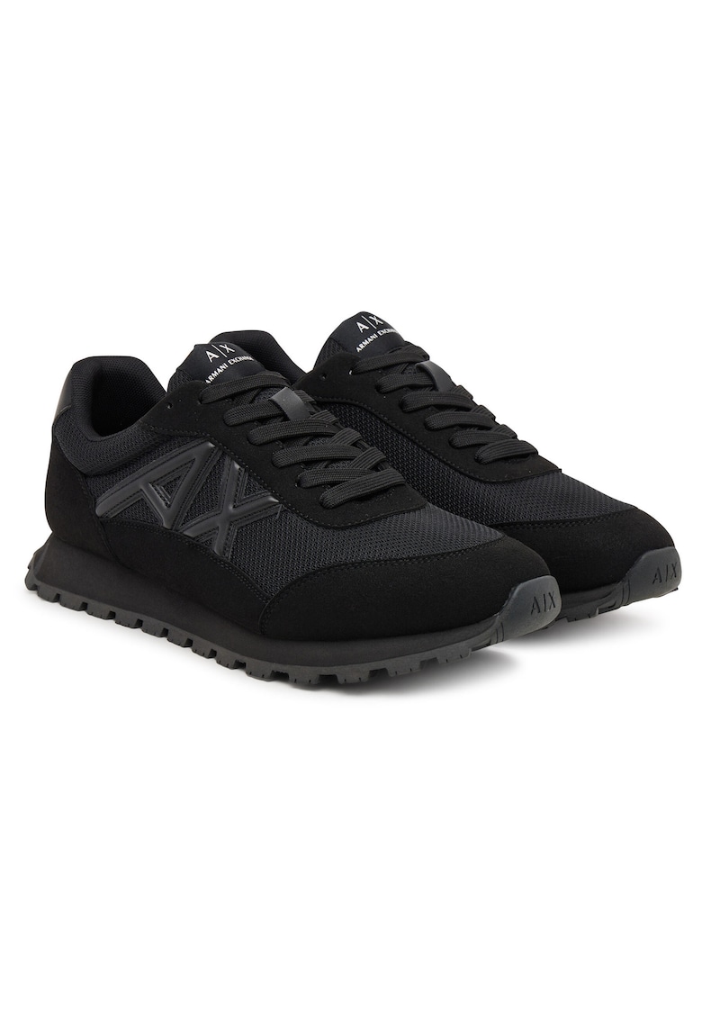 Armani Exchange Tenisi barbati negru - textil -